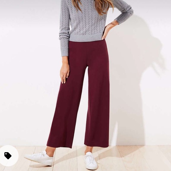Jumpsuits | Nwt Loft Wide Leg Pull On 